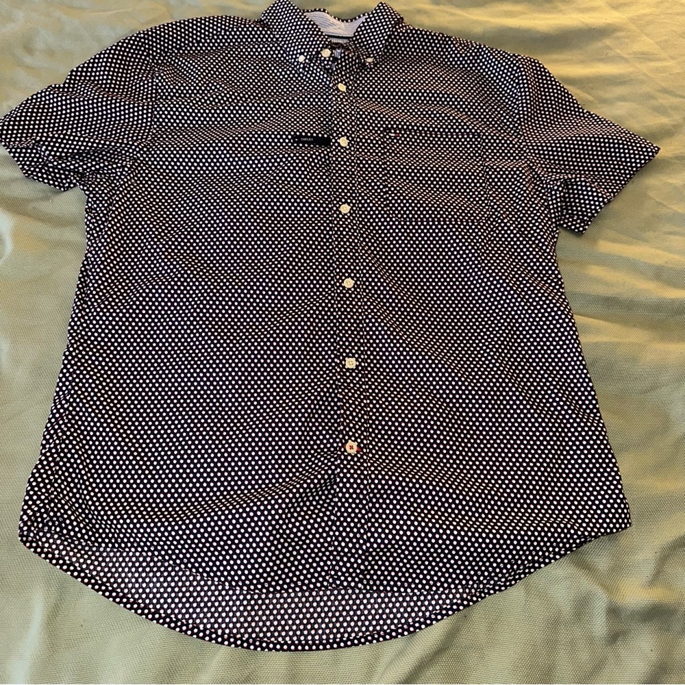 Tommy Hilfiger polka dot button down mens XL